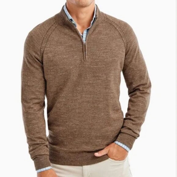 NWT Johnnie-O Mott 100% Cotton Quarter-Zip Sweater XL - Picture 2 of 5